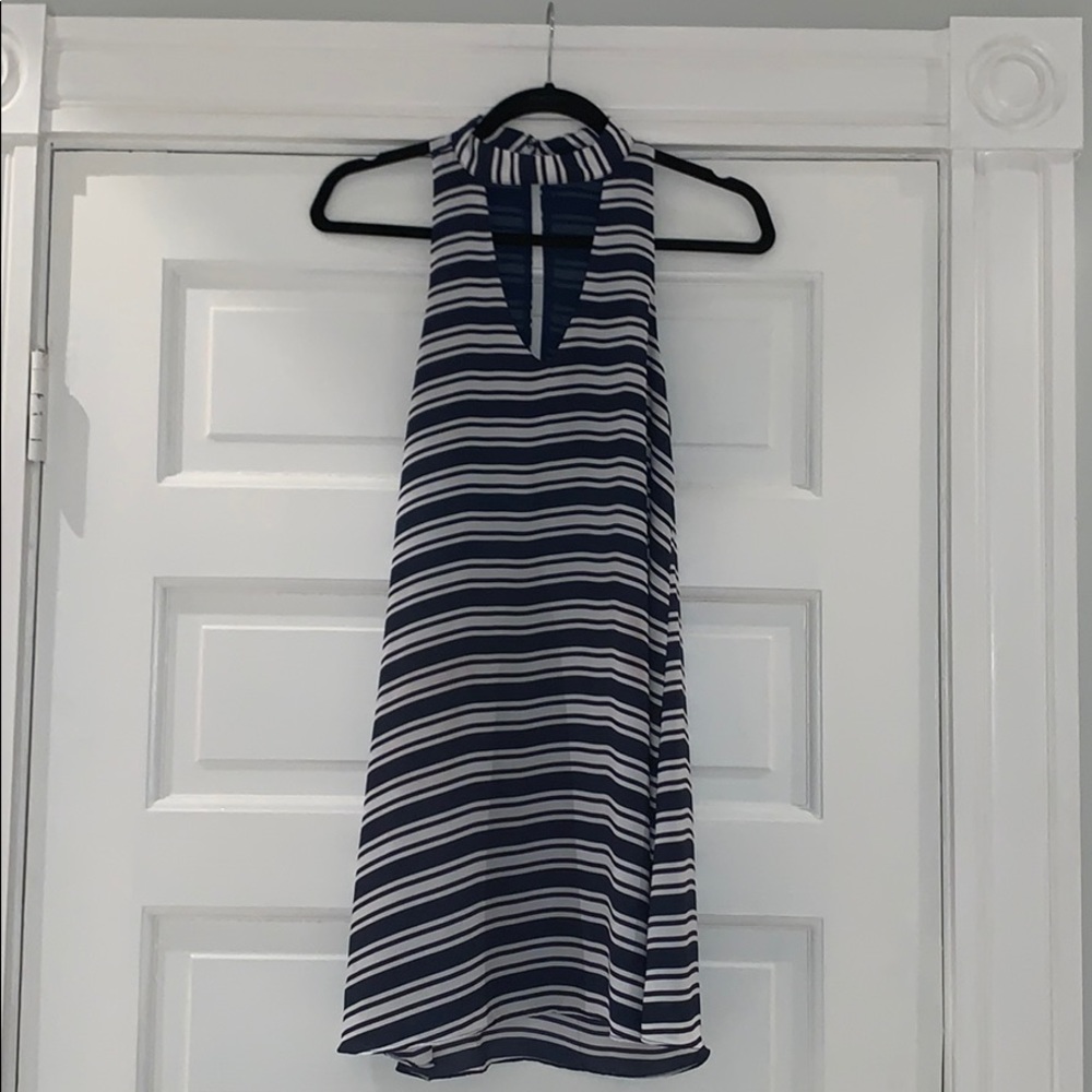 Decker - striped mini dress - size SMALL